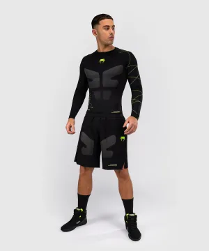 Venum Training Camp 4.0 Long Sleeve Rashguard - Black/Neon Green