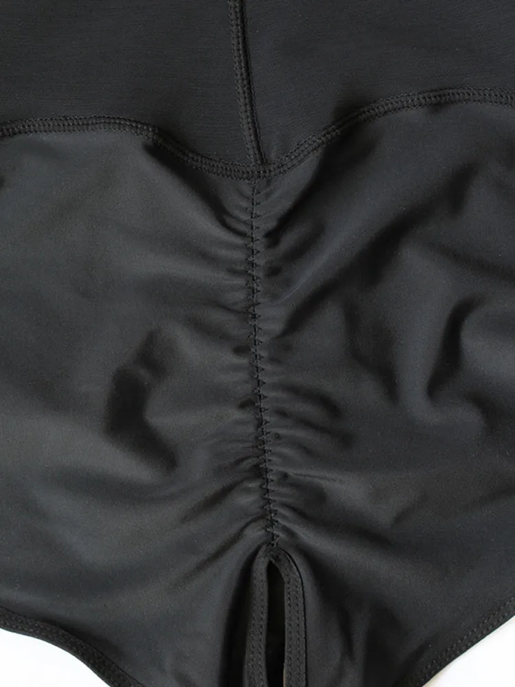 Women's Plus Size Front Zipper Tummy Control Body Shapewear