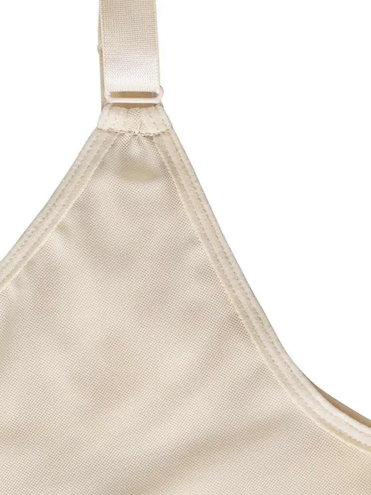 Women's Plus Size Front Zipper Tummy Control Body Shapewear